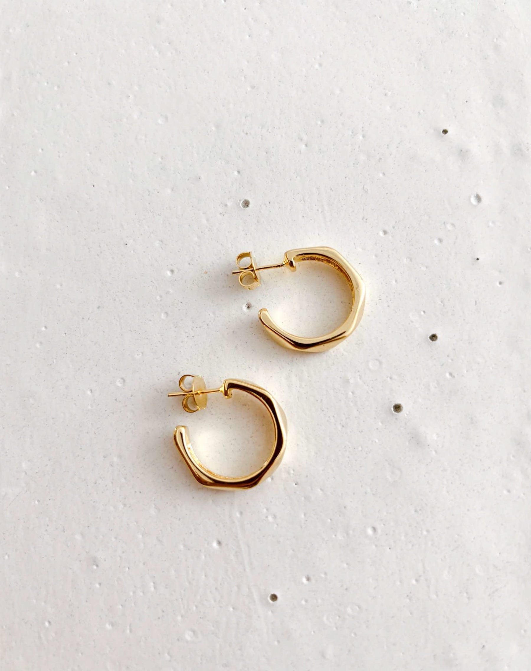Meia Argola Diamond - Dourado
