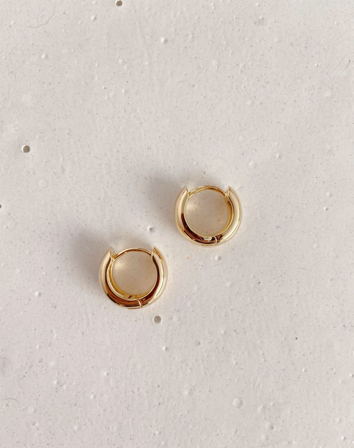 Argola Click Grande - Dourado