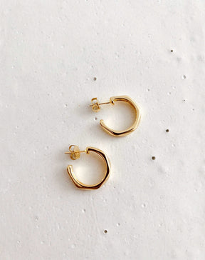 Meia Argola Diamond - Dourado