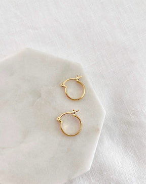 Argola Redonda Basic - Dourado